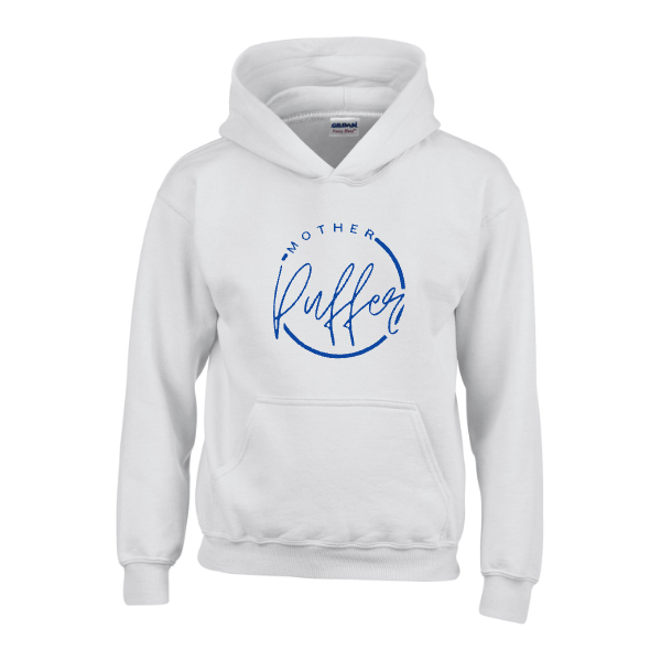 Mother Puffer Adult White Hoodie