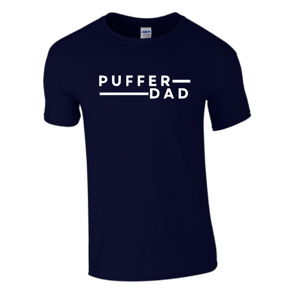 Puffer Dad Adult Navy Tee