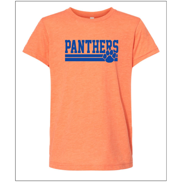 Youth Orange Panthers Paw Tee