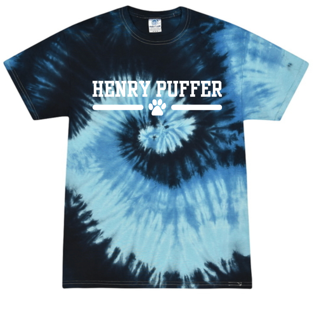 Henry Puffer Yearbook Dark Blue Tie Dye Tee