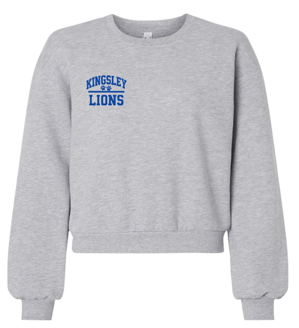 Womens American Apparel Cropped Crew