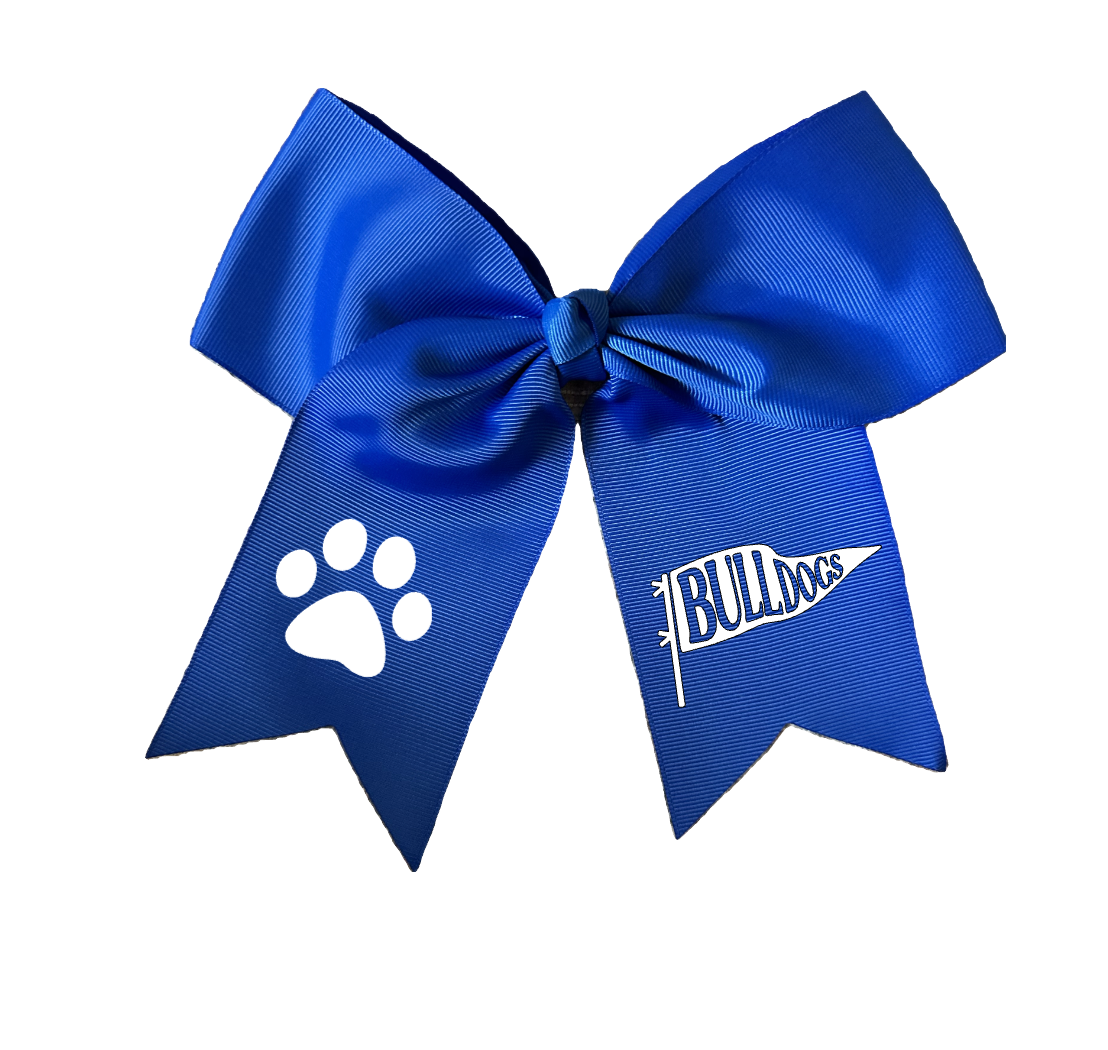 Bulldogs Flag Large Bow
