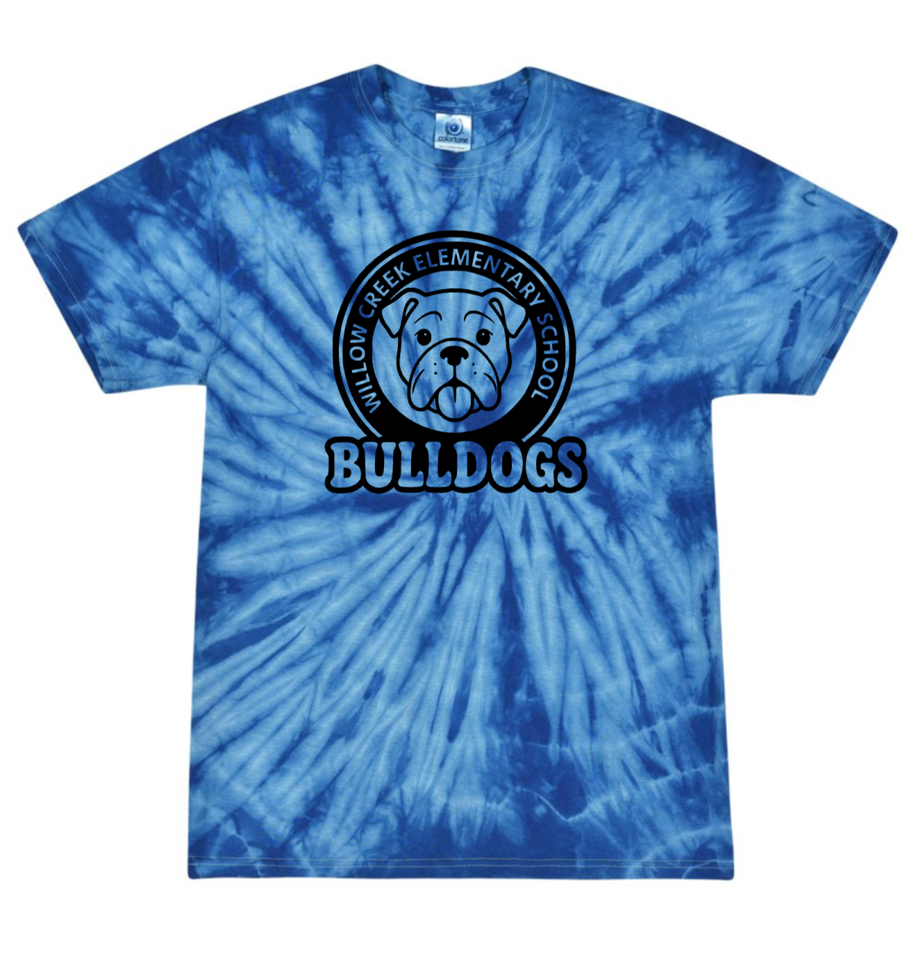 Bulldogs Royal Tie Dye Tee