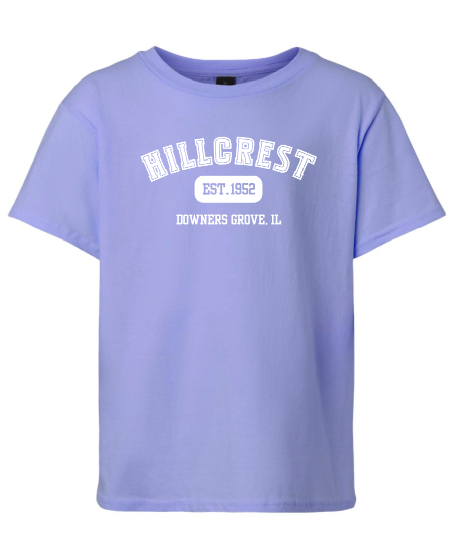 Hillcrest EST Youth Tee in Violet