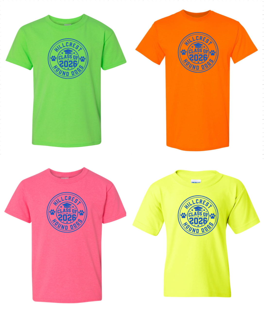 Neon Class of 2026 Tee