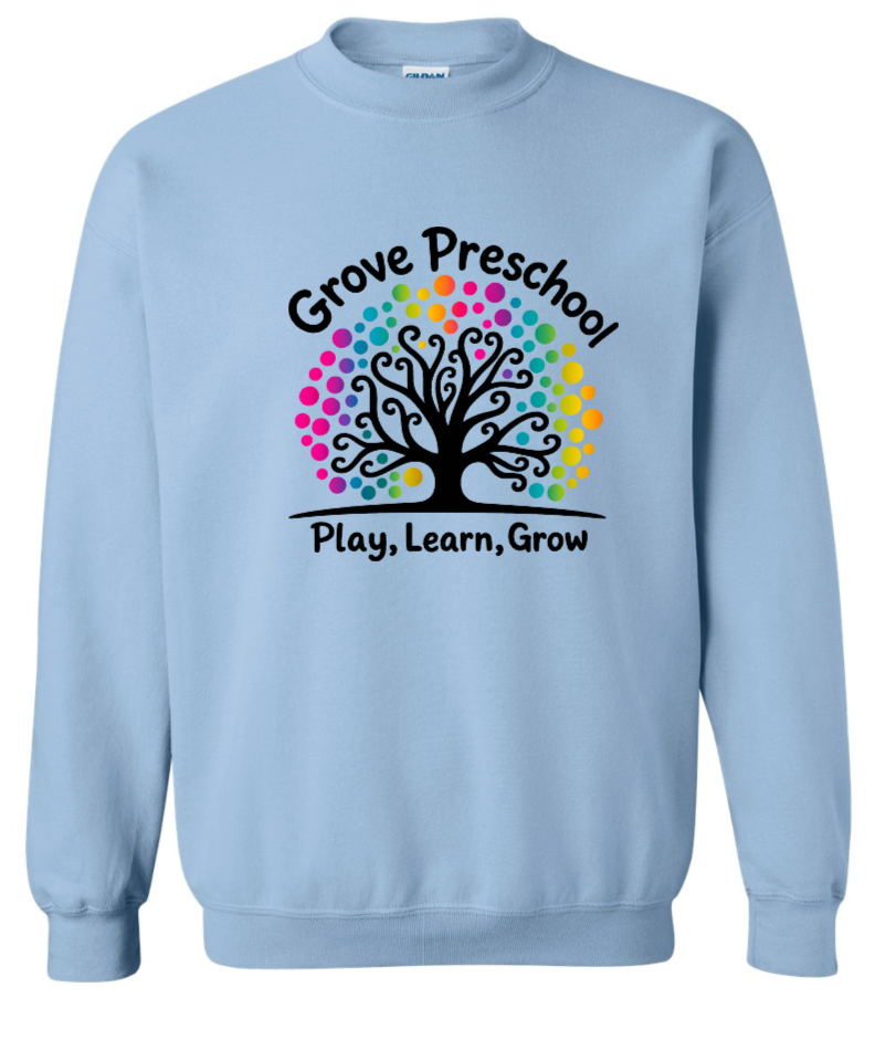 Adult Grove Preschool Rainbow Foil Crew Neck