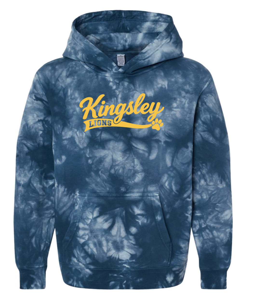 Kingsley Navy Youth Tie Dye Hoodie