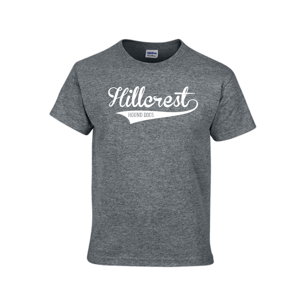 Hillcrest Cursive with Tail white font