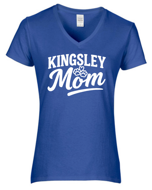 Kingsley Mom V Neck Tee