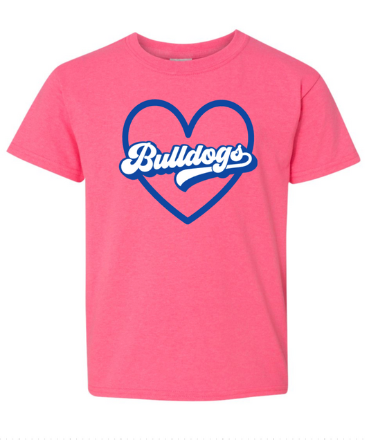 Bulldogs Heart Neon Tee
