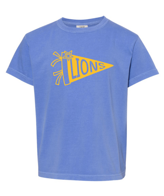 Lions Comfort Colors Flag Tee