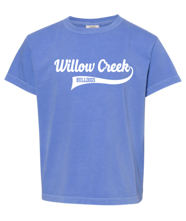 Willow Creek Bulldogs Cursive Comfort Colors