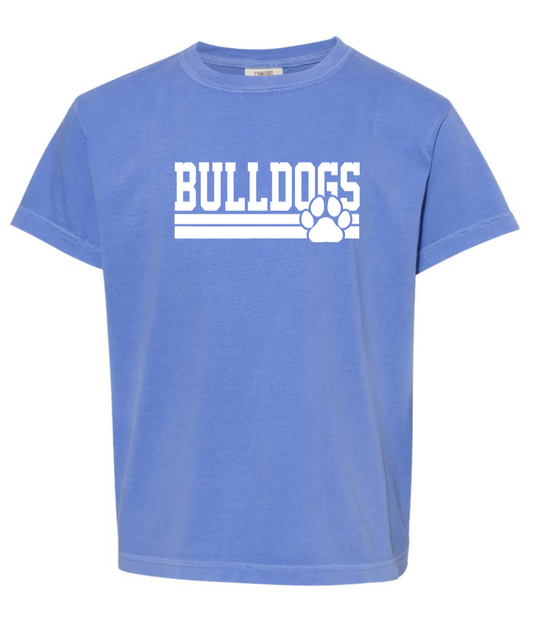Bulldogs Paw Comfort Colors Tee