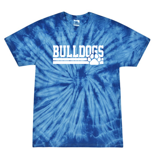 Bulldogs Paw Tie Dye Tee