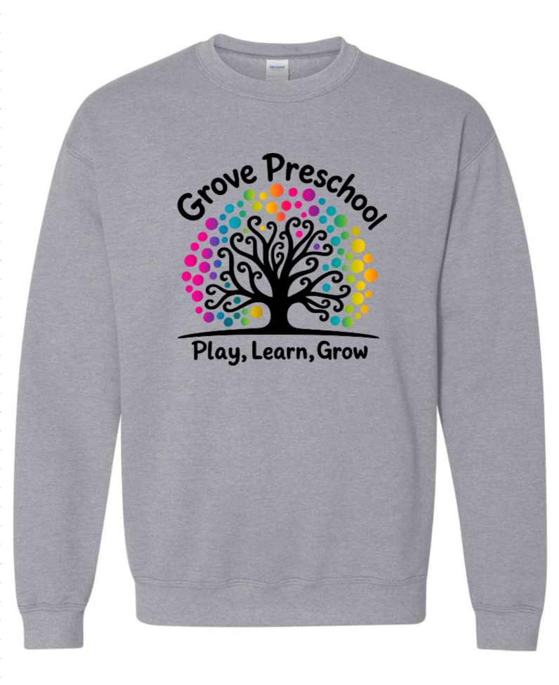Adult Grove Preschool Rainbow Foil Crew Neck