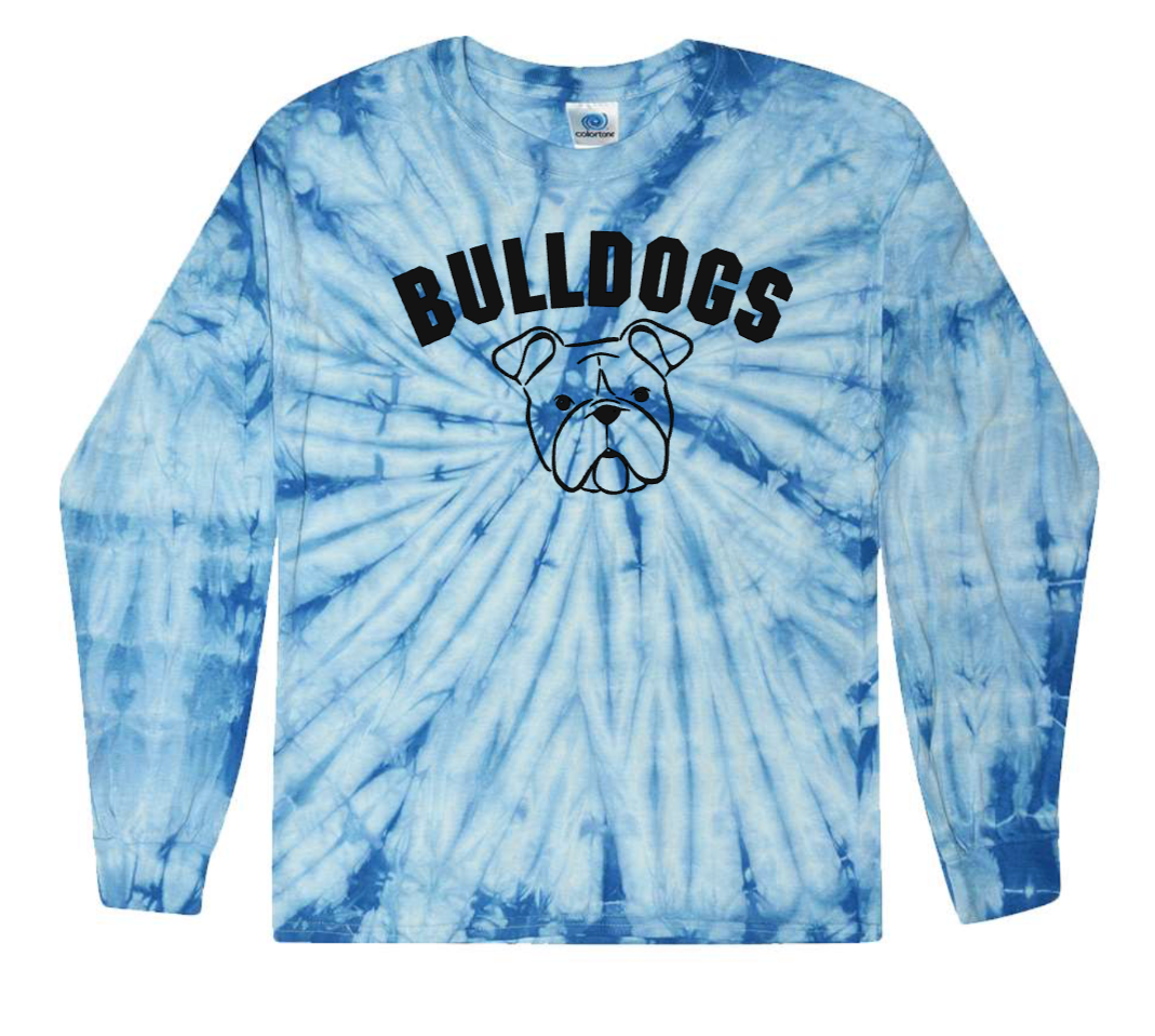 Bulldogs Tie Dye Long Sleeve